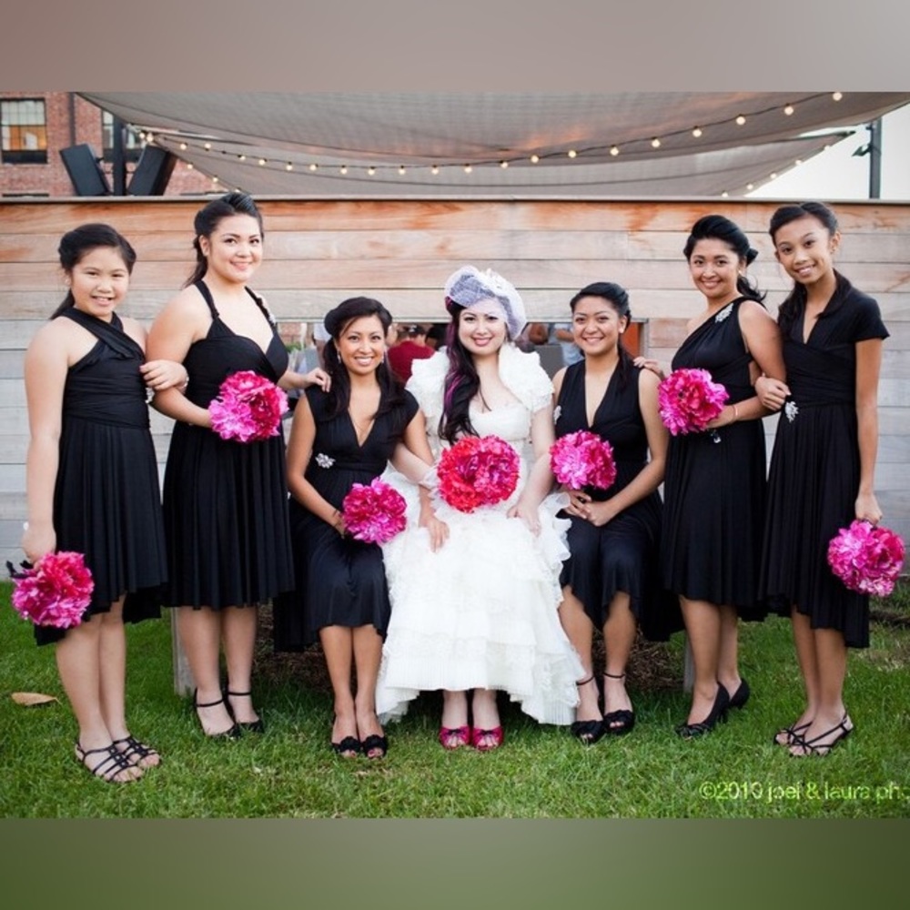 Black Convertible Jerseymaid Bridesmaids Dress